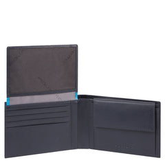 Portafoglio Uomo In Nylon Rigenerato Blu Oltremare Piquadro PU1392BIO/BLU