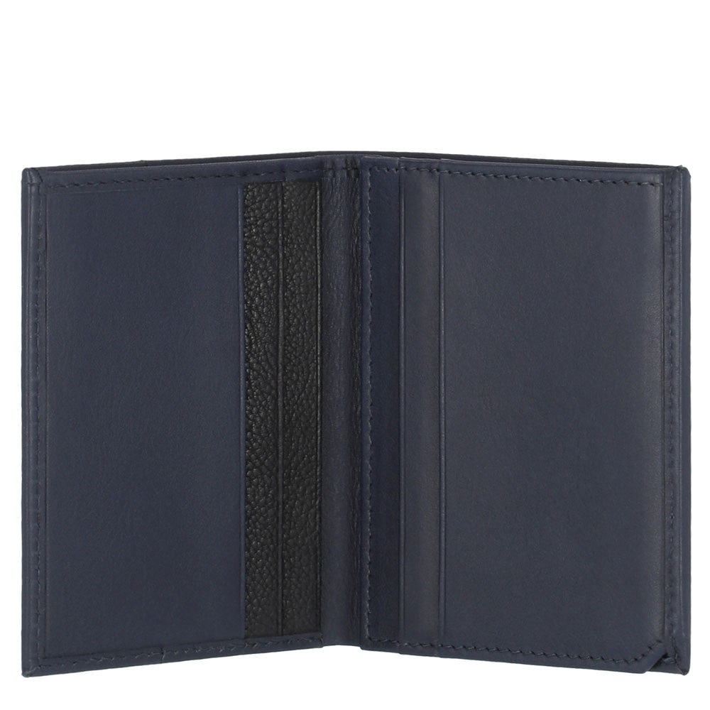 Portafoglio Piquadro Uomo Con Porta Monete Blu Notte PU3244S118R/BLU
