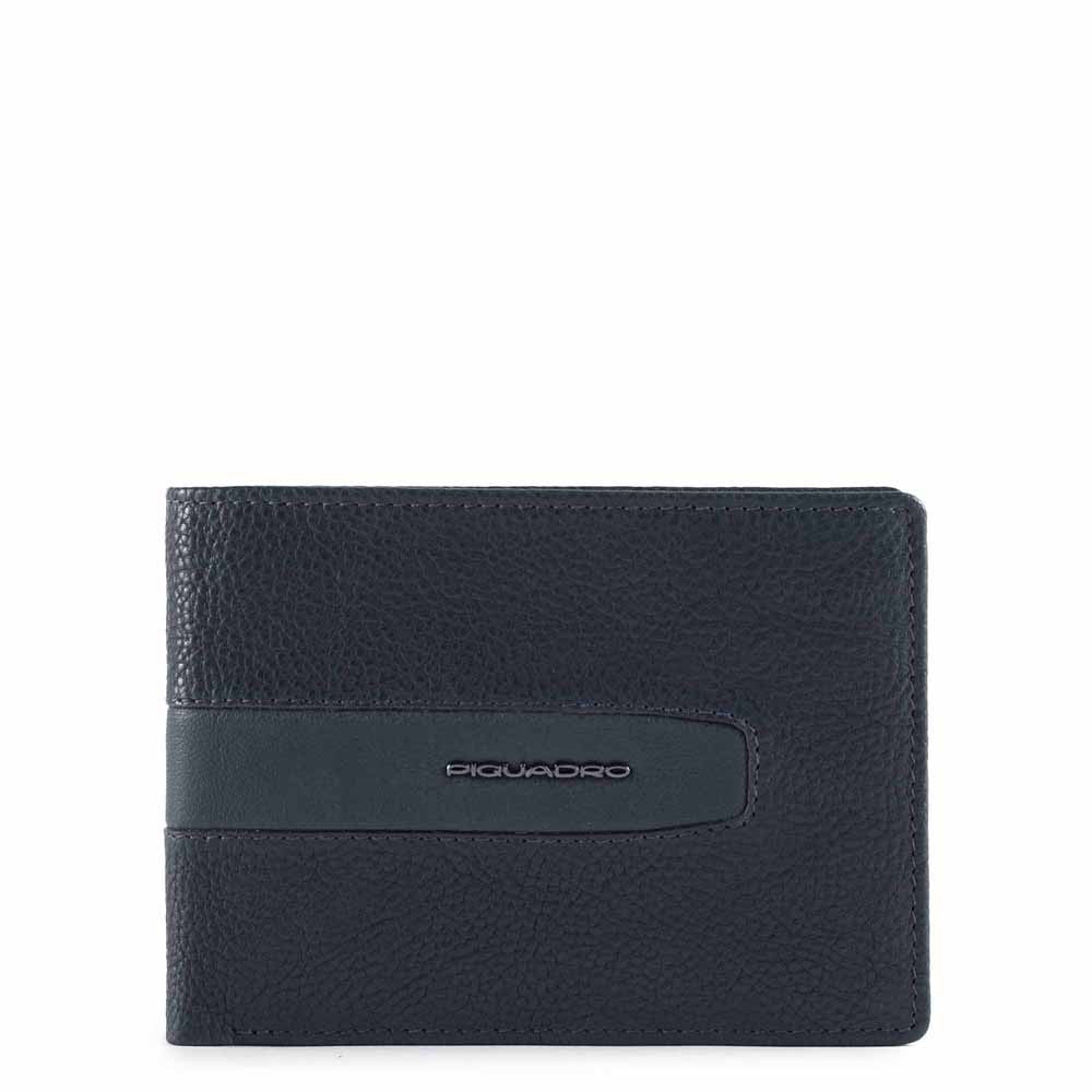 Portafoglio Uomo Con Porta Documenti Rimovibile Blu Notte Piquadro PU3891W101R/BLU