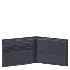 Piquadro Portafoglio Uomo Con Volantino Porta Documenti Blu Notte PU4518S105R/BLU