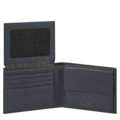 Piquadro Portafoglio Uomo Con Volantino Porta Documenti Blu Notte PU4518S105R/BLU