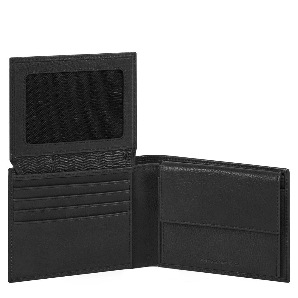 Portafoglio Uomo Con Volantino Porta Documenti Nero Piquadro PU4518S105R/N