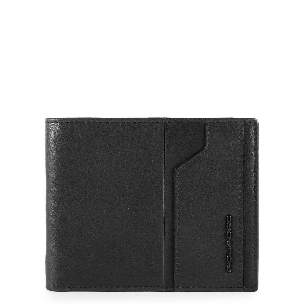 Portafoglio Uomo Con Volantino Porta Documenti Nero Piquadro PU4518S105R/N