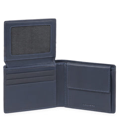 Portafoglio Uomo Con Porta Documenti Piquadro Blu Ottanio PU4518S111R/BLU