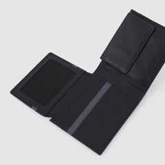 Piquadro PU4518W115R - Portafoglio Uomo Con Porta Documenti Nero