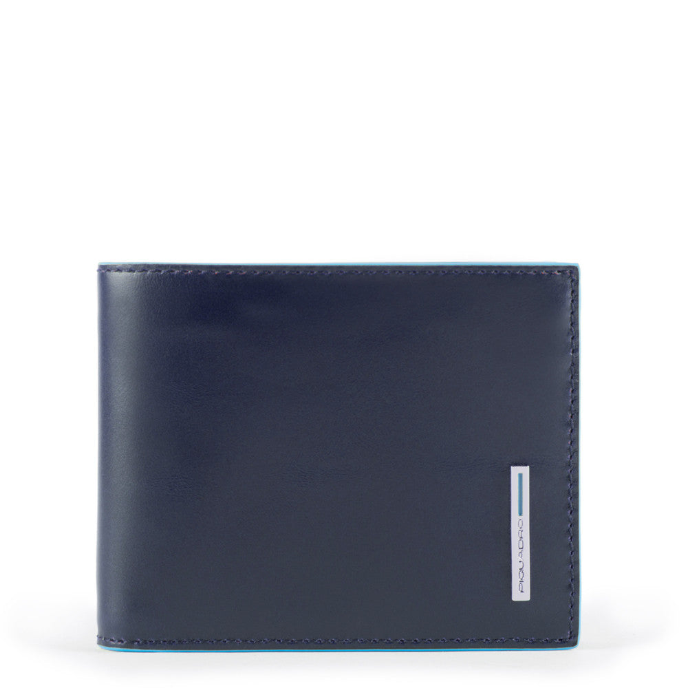 Portafoglio Uomo Sottile Con Portamonete Piquadro Blu Notte PU4823B2R/BLU2