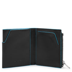 Portafoglio Mini Con Tasca Porta Monete Laterale Nero Piquadro PU5114B2R/N