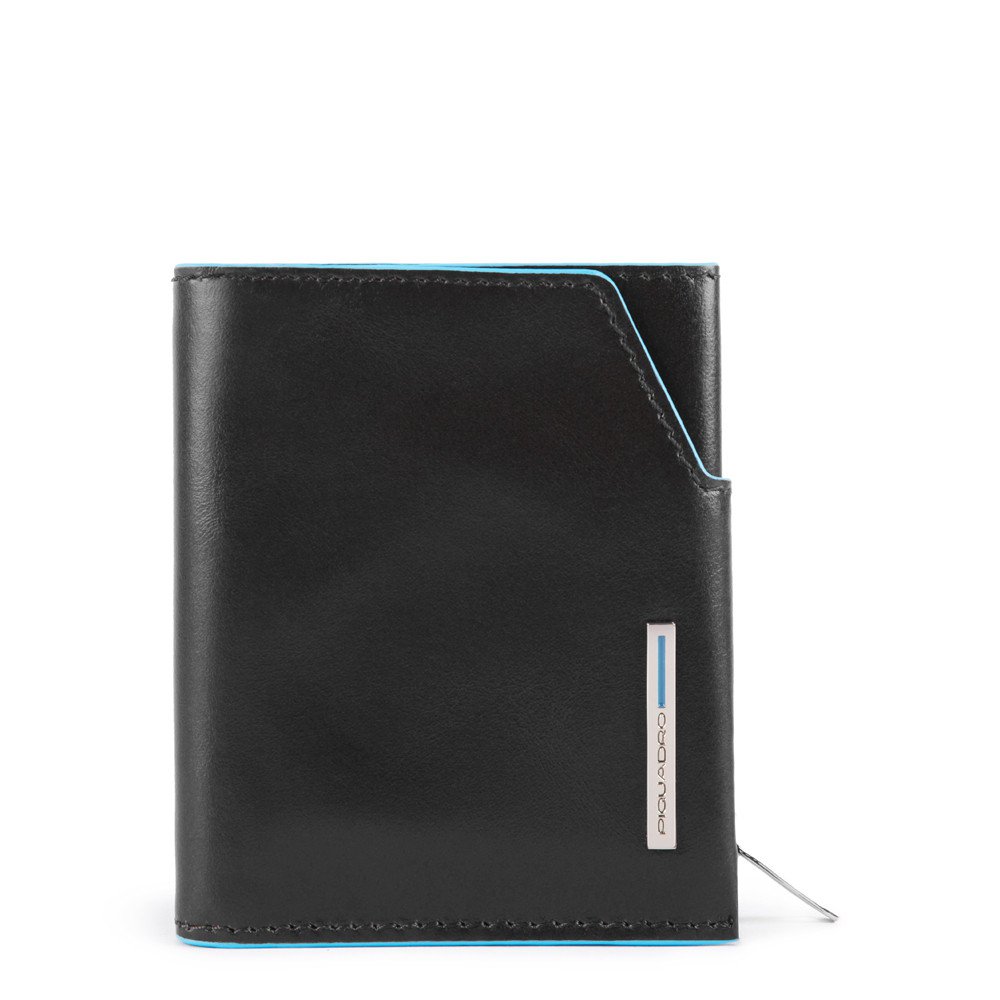 Portafoglio Mini Con Tasca Porta Monete Laterale Nero Piquadro PU5114B2R/N