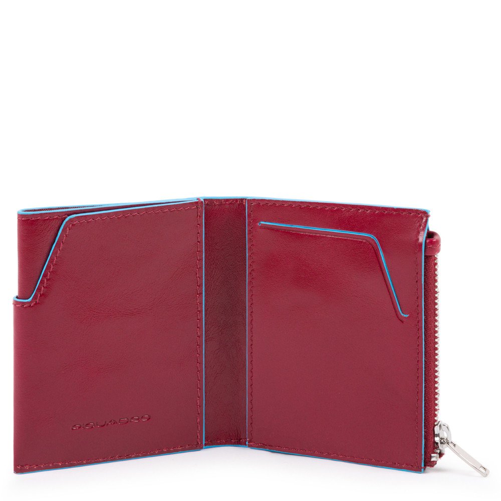 Portafoglio Mini Con Tasca Porta Monete Laterale Rosso Piquadro PU5114B2R/R