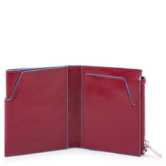 Portafoglio Mini Con Tasca Porta Monete Laterale Rosso Piquadro PU5114B2R/R