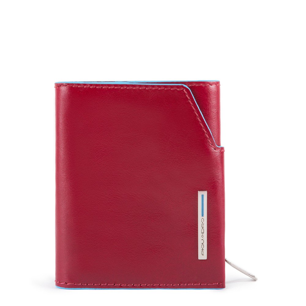 Portafoglio Mini Con Tasca Porta Monete Laterale Rosso Piquadro PU5114B2R/R