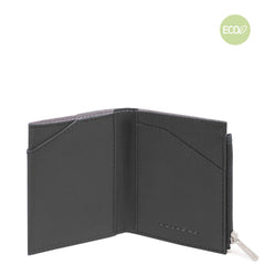Portafoglio Compatto Super Sottile In Nylon Nero Piquadro PU5114BIO/N