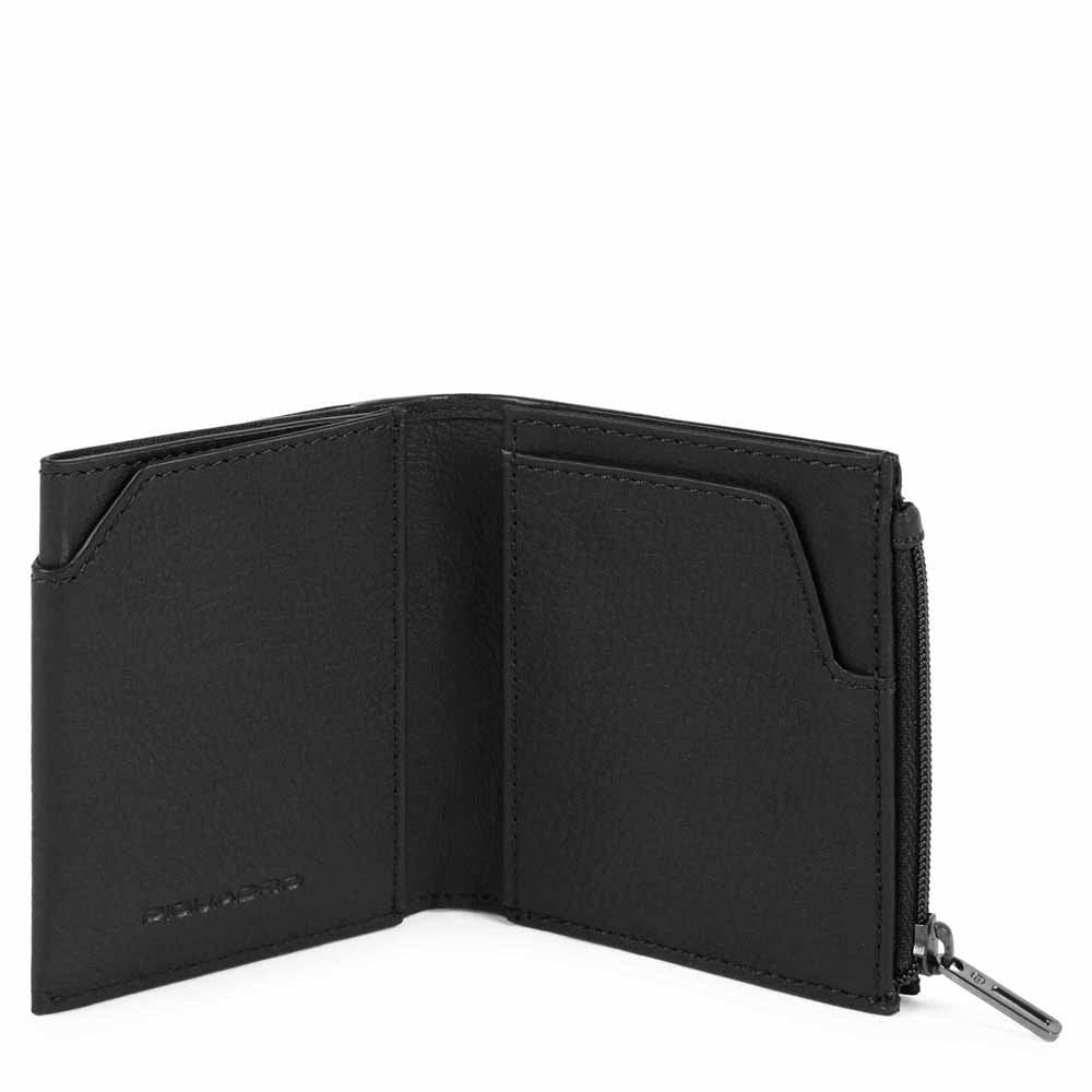 Piquadro Portafoglio Compatto Super Sottile Nero PU5114W103R/N