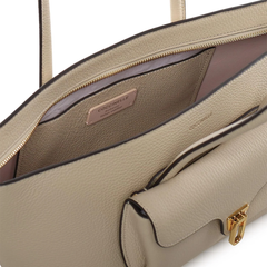 Coccinelle Beat Double Borsa in Pelle Sandshell