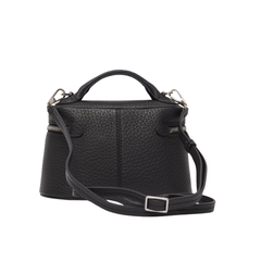 Orciani Mini Joy Soft Borsa in Pelle Martellata Nero