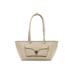 Coccinelle Beat Double Borsa in Pelle Sandshell