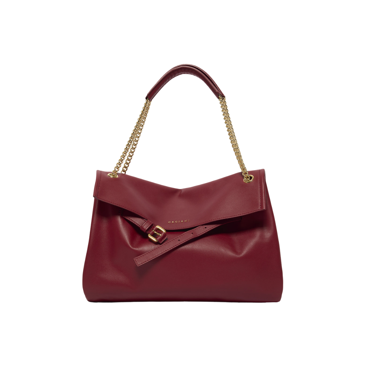 Orciani Venus Nappa Midi Borsa a Spalla in Pelle