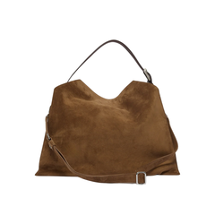 Orciani Trinity L Peach Borsa a Spalla in Suede Sella