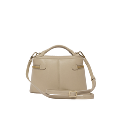 Orciani Mini Joy Micron Borsa in Pelle Martellata Beige