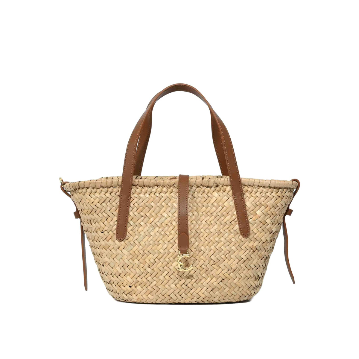 Coccinelle C-Me Summer Medium Borsa in Paglia e Pelle