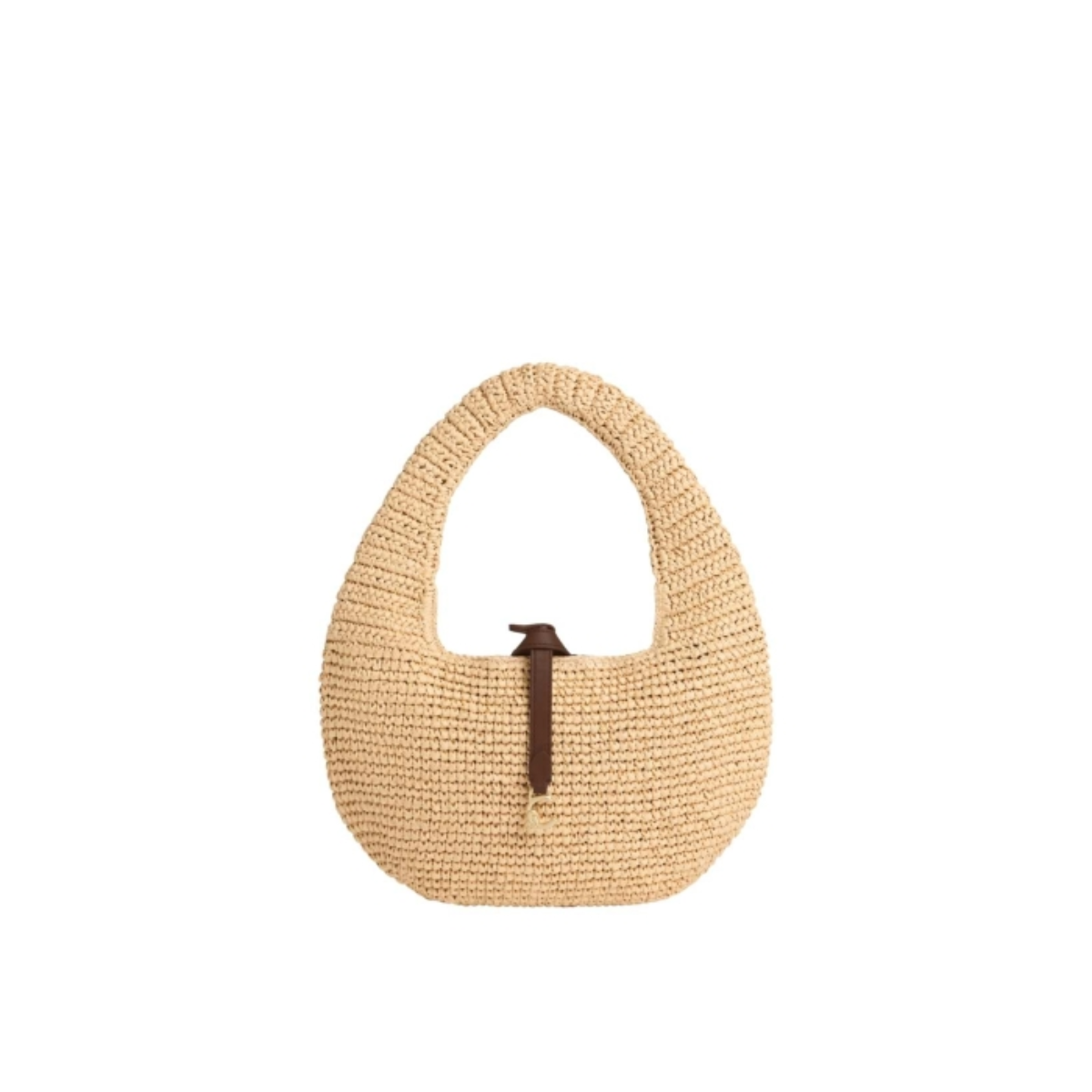 Coccinelle C-Me Medium Shopper in Rafia e Pelle