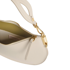 Coccinelle Sunup Medium Borsa Hobo in Pelle Sandshell/Seagrass