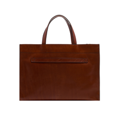 The Bridge Leila Shopper Borsa a Mano in Pelle Marrone