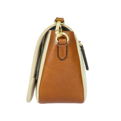 Volterra Trama Small Post Bag Cappuccino