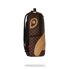 Sprayground Embossed Check Brown Backpack
