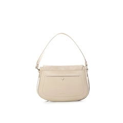 Coccinelle Mavery Large Borsa a Spalla in Suede Sandshell