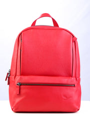 Lingua d'oca zaino in pelle martellata rosso 181582.05
