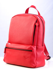 Lingua d'oca zaino in pelle martellata rosso 181582.05