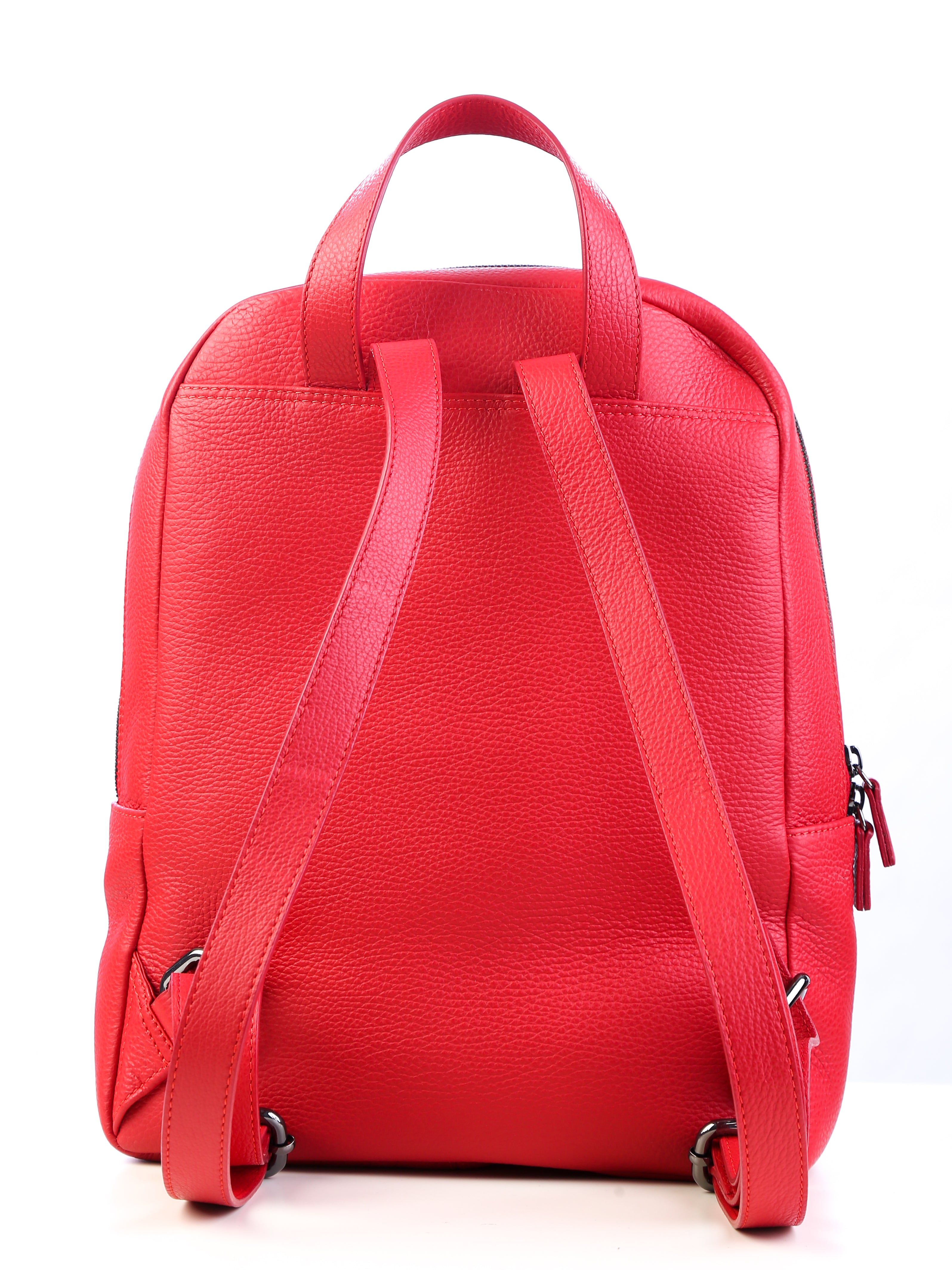 Lingua d'oca zaino in pelle martellata rosso 181582.05