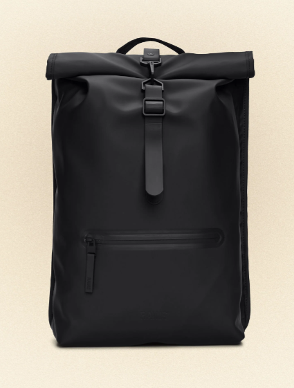 RAINS 13320BLA - ROLLTOP RUCKSACK BLACK