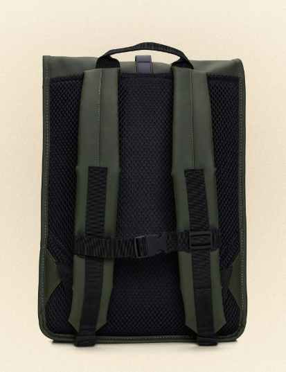 RAINS 13320GRE - ROLLTOP RUCKSACK GREEN