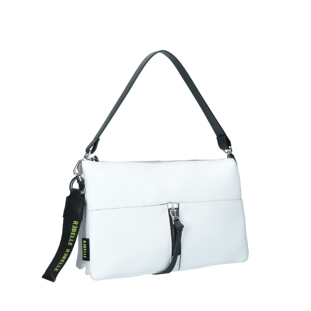 De Santis Borsa Rebelle Bianca Athena 1WR060S4LE0444A519, La borsa in pelle da spalla funzionale