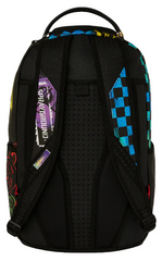ZAINO SPRAYGROUND SHARK CENTRAL STENCILS - BLACK DLXSV