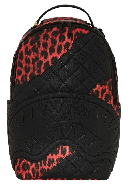 ZAINO SPRAYGROUND RED LEOPARD PUFFER DLX