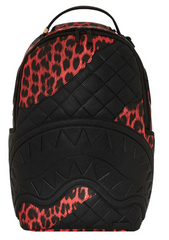 ZAINO SPRAYGROUND RED LEOPARD PUFFER DLX