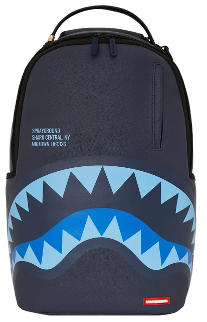 ZAINO SPRAYGROUND SHARK CENTRAL MIDNIGHT BLUE DLXSV