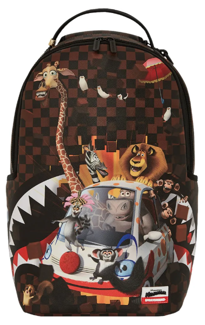 ZAINO SPRAYGROUND MADAGASCAR CHECKER SMASH DLXSV