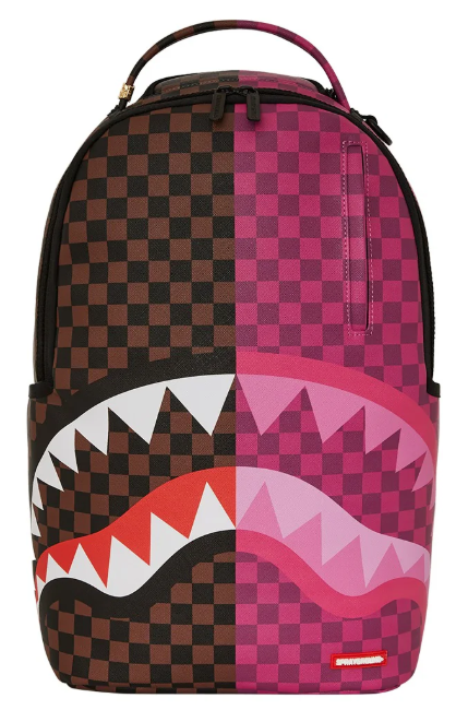 ZAINO SPRAYGROUND SPLIT SIP PINK CHECK DLXSV