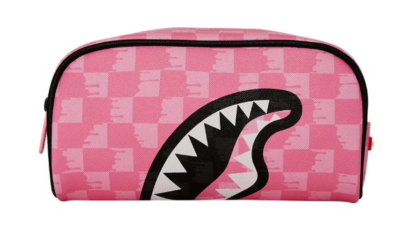 ASTUCCIO SPRAYGROUND PINK AND BLACK DRIP CHECK