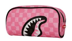 ASTUCCIO SPRAYGROUND PINK AND BLACK DRIP CHECK