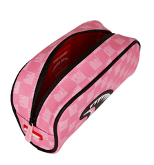 ASTUCCIO SPRAYGROUND PINK AND BLACK DRIP CHECK