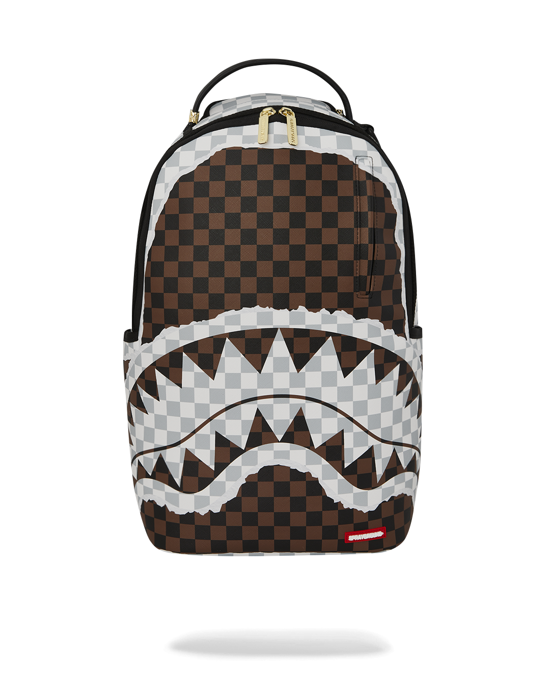 ZAINO SPRAYGROUND CREAM BROWN TEAR CHECK