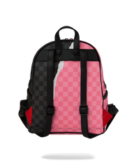 ZAINO SPRAYGROUND PINK AND BLACK TEAR SIP SAVAGE