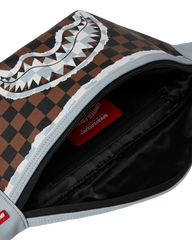 MARSUPIO SPRAYGROUND CREAM BROWN TEAR CHECK SAVVY