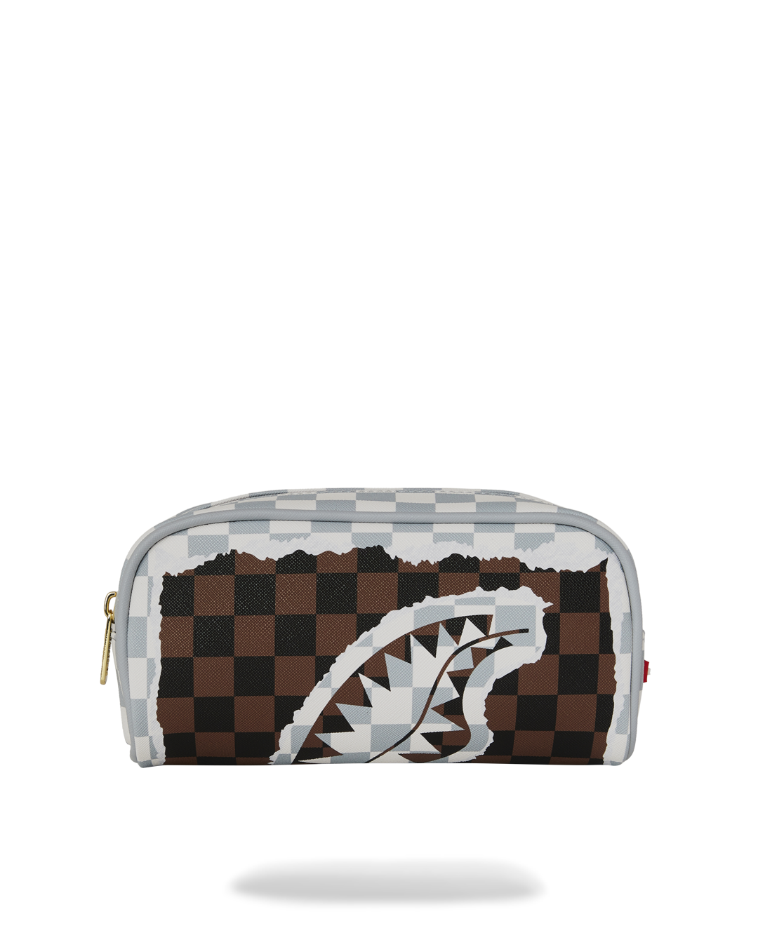 POCHETTE SPRAYGROUND CREAM BROWN TEAR CHECK