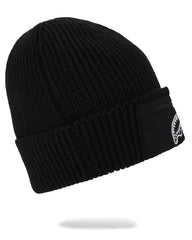 CAPPELLO SPRAYGROUND BLACK POCKET BEANIE